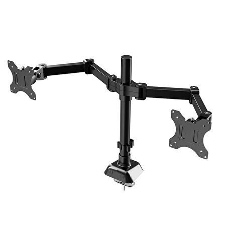 HpyTech Çift Kol Ayarlanabilir Monitör Tutucu Stand 14''-32'' LCD/LED VESA Uyumlu Masaüstü Monitör Ayağı