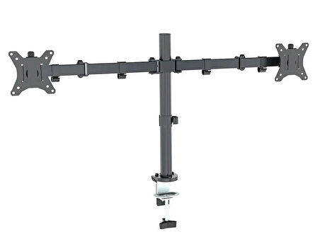 HpyTech Çift Kol Ayarlanabilir Monitör Tutucu Stand 14''-32'' LCD/LED VESA Uyumlu Masaüstü Monitör Ayağı