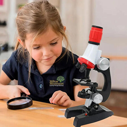 HpyTech Eğitici Mikroskop Seti  Çocuklar ve Öğrenciler İçin Bilimsel Keşif  100X-1200X Zoom