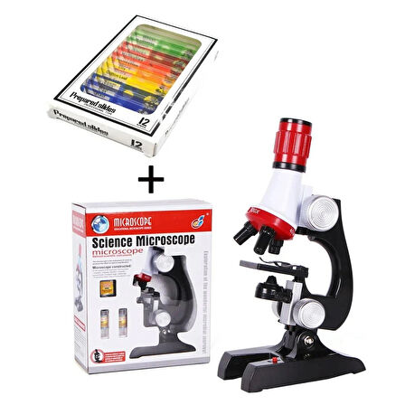 HpyTech Eğitici Mikroskop Seti  Çocuklar ve Öğrenciler İçin Bilimsel Keşif  100X-1200X Zoom