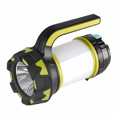 HpyTech Şarjlı LED El Feneri ,5W, 8000 Lümen, 3000mAh Güçlü Işık, Taşınabilir Kamp Feneri
