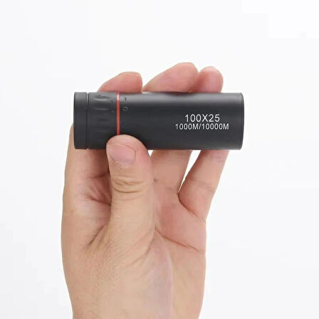 HpyTech  Mini Monoküler Dürbün 100x25| Taşınabilir ve Zoom Özellikli Teleskop - Doğa, Kamp, Seyahat için