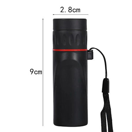 HpyTech  Mini Monoküler Dürbün 100x25| Taşınabilir ve Zoom Özellikli Teleskop - Doğa, Kamp, Seyahat için