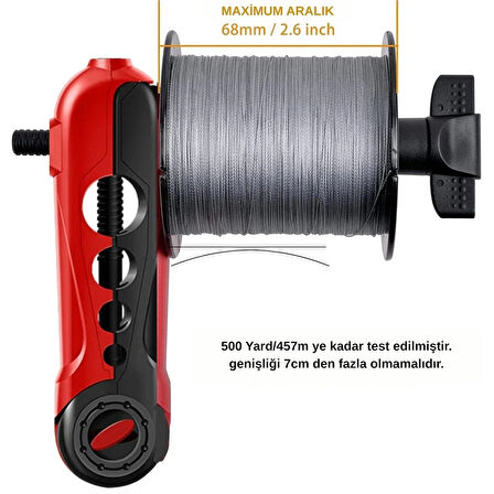 HpyTech Ayarlanabilir Taşınabilir Olta Misina Sarıcı – Evrensel Makara Hattı Sarma Aparatı – Hafif & Kompakt Balıkçılık Ekipmanı