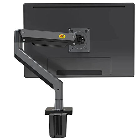 HpyTech Gazlı Yaylı Monitör Kol Standı,North Bayou Ayarlanabilir, Masa Üstü, VESA Uyumlu(22’’ – 40’’)