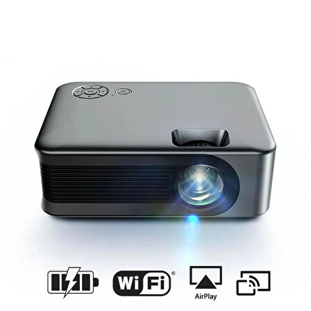 HpyTech A30 Mini Projeksiyon Cihazı Full HD 1080p WiFi Destekli – Kablosuz Telefon Yansıtma