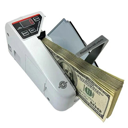 HpyTech Mini Taşınabilir Para Sayma Makinesi | UV Işık, Pil ile Çalışan Fatura ve Banknot Sayacı