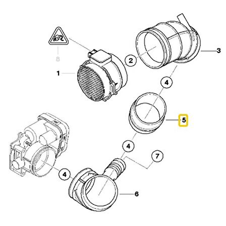 BMW E46 E53 VE Z3 M54 MOTOR FEBİ HAVA AKIŞ HALKASI 13541438760