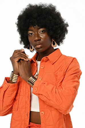 KADIN GEOMETRİK DESENLİ GÖMLEK