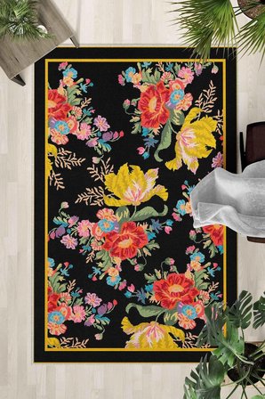 Kaymaz Taban Yıkanabilir Halı – Mutfak, Salon, Yatak Odası için Modern Dijital Baskı Halı (SLNHALI54