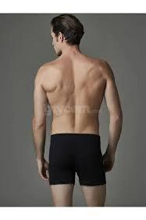 Erkek Siyah Penye Boxer 2'li