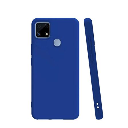 Smcase Realme C25s Kılıf Biye Mat Silikon