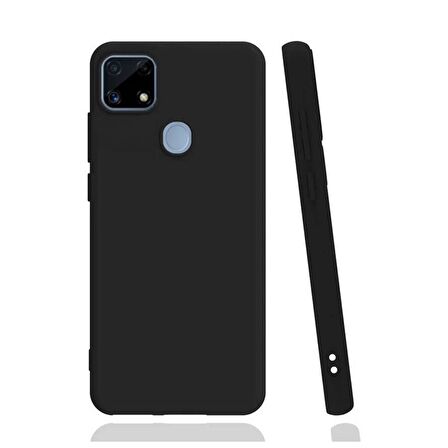 Smcase Realme C25s Kılıf Biye Mat Silikon
