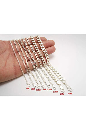 Gurmet 925 Ayar Gümüş Erkek Bileklik Künye 8mm 233708041