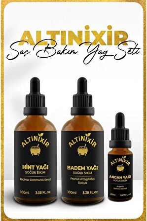 Saç Bakım Seti (hint,badem,argan)