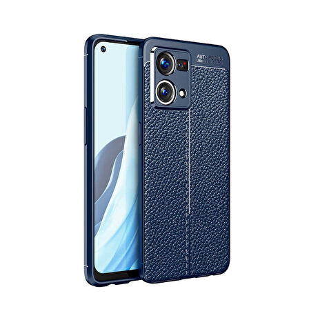 Oppo Reno 7 Kılıf Niss Silikon Deri Görünümlü Kamera Korumalı