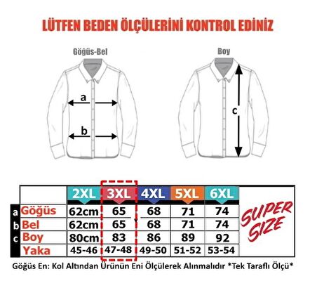 Erkek Büyük Beden Battal Boy Kısa Kollu Gömlek