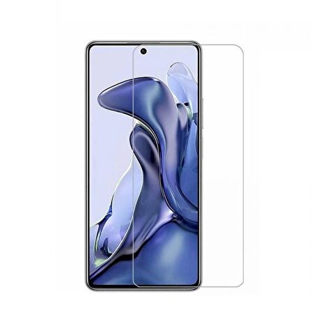 Smcase Xiaomi 11T Pro Kılıf Biye Mat Tpu Silikon  Nano Ekran Koruyucu