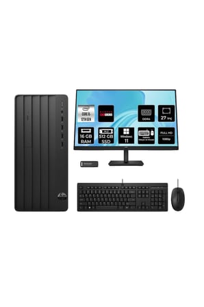 290 G9 i5 12500 16GB 512GB SSD RX550/4GB W11H Masaüstü Bilgisayar + 27" Monitör