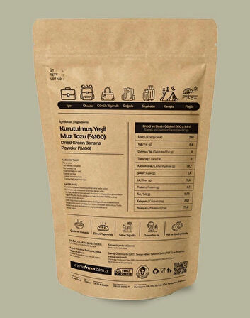 Yeşil muz tozu (300g)
