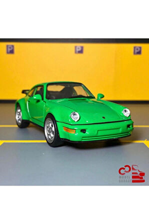 Porsche 911 Turbo 1/36 Ölçek *c&c Model Garage* Çek Bırak Diecast Metal Model Araba Oyuncak