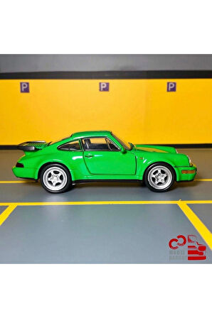 Porsche 911 Turbo 1/36 Ölçek *c&c Model Garage* Çek Bırak Diecast Metal Model Araba Oyuncak