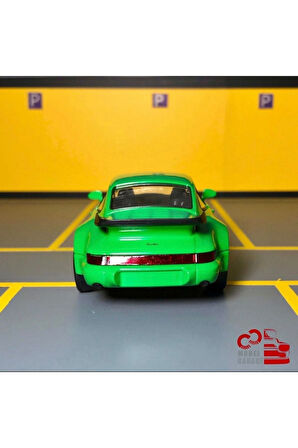 Porsche 911 Turbo 1/36 Ölçek *c&c Model Garage* Çek Bırak Diecast Metal Model Araba Oyuncak