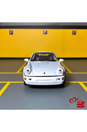 Porsche 911 Turbo 1/36 Ölçek *c&c Model Garage* Çek Bırak Diecast Metal Model Araba Oyuncak
