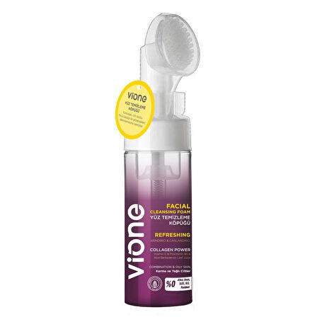vione 3Lü Set Yüz Temizleme Köpüğü 150ml Özel Fırçalı