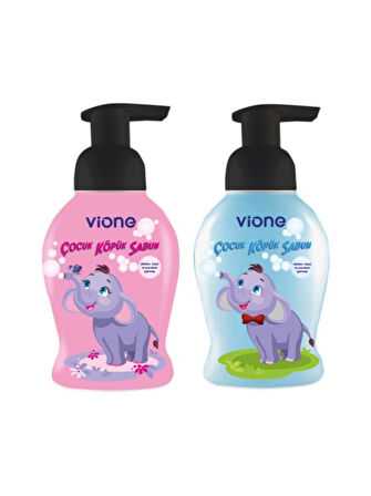 vione 2'Li Set Kız ve Erkek Çocuk Köpük Sabun 250 Ml