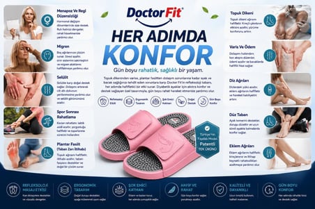 Doctor Fit 41 Numara Refleksoloji Rahatlatıcı,Akapunktur Masaj Terliği Beyaz Erkek Terliği 