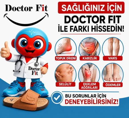 Doctor Fit 37 Numara Refleksoloji Rahatlatıcı,Akapunktur Masaj Terliği Beyaz Bayan Terliği 