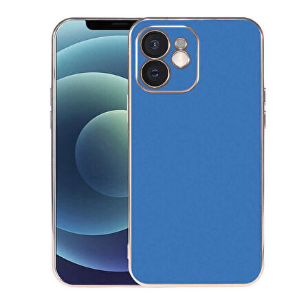 Gpack Apple iPhone 12 Kılıf Viyana Kenarları Renkli Kamera Korumalı Silikon 