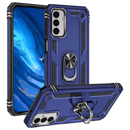 Gpack Samsung Galaxy M23 Kılıf Vega Sert Silikon Tank Standlı Yüzüklü MıknatıslıNano Glass 