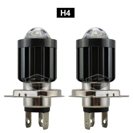 Hyundai Accent Admire 2003-2006 Uyumlu Mercekli Far Ampulü Led Xenon Beyaz Renk Far Şimşek Etkili CSP Led Lamba Uzun Kısa 2 Adet Takım