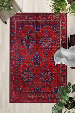 Kaymaz Taban Yıkanabilir Halı – Mutfak, Salon, Yatak Odası için Modern Dijital Baskı Halı (SLNHAL152