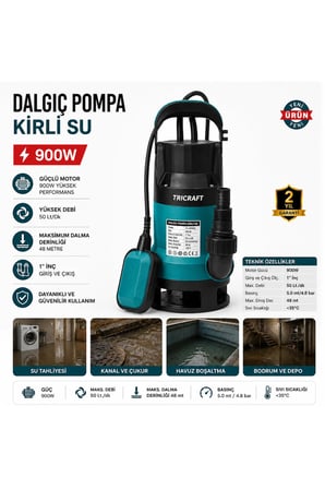 900W DALGIÇ KİRLİ SU POMPASI