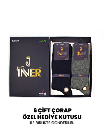 Just Inner Erkek Çorap 6’lı Koyun Yünü (Lambswool)