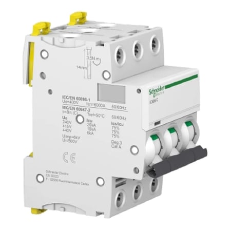 3x63A 6kA C İC60N Acti 9 Sigorta
