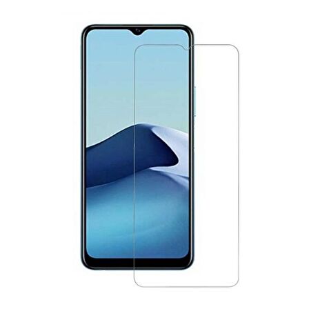 Smcase Realme C21y Kılıf Biye Mat Silikon  Nano Ekran Koruyucu
