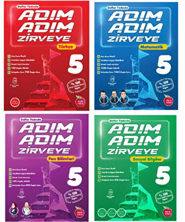 NEWTON YAYINLARI 5.SINIF TÜRKÇE + MATEMATİK + FEN + SOSYAL ADIM ADIM ETKİNLİKLİ KONU ANLATIMLI SORU BANKALARI