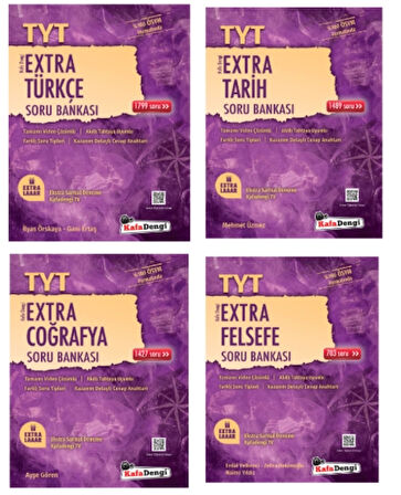 Kafa Dengi Yayınları TYT Sözel Set Türkçe - Tarih - Coğrafya - Felsefe Extra Soru Bankası