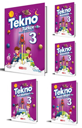 KIRMIZI BEYAZ YAYINLARI 3.SINIF TÜRKÇE - MATEMATİK 1/2 - FEN BİLİMLERİ - HAYAT BİLGİSİ 5'Lİ SET