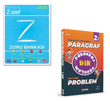 TONGUÇ YAYINLARI 2.SINIF TÜM DERSLER ZORU BANKASI ve ARTIBİR YAYINLARI PARAGRAF (2 KİTAP)