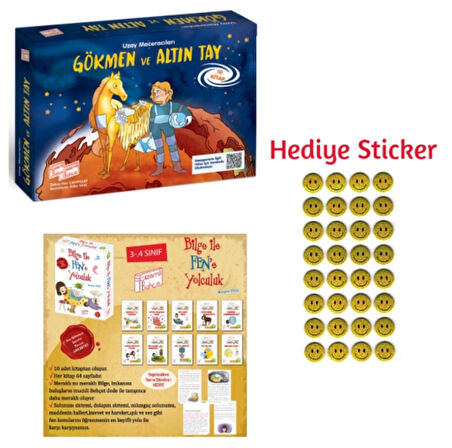 GİZEMLİ BAHÇE 3.SINIF GÖKMEN ve ALTIN TAY 10'LU HİKAYE - BİLGE İLE FEN'E YOLCULUK 10'LU HİKAYE SETİ