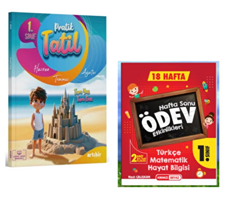 ARTIBİR YAYINLARI 1. Sınıf Pratik Tatil ve Hafta Sonu Ödev Etkinlikleri (2 Kitap)