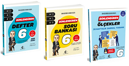 ARI YAYINCILIK 6. Sınıf Dinlendiren Defter - Soru Bankası ve Ölçekler 36 Haftalık Sarmal Tarama