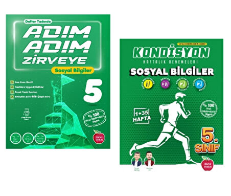 Newton Yayınları 5.Sınıf Adım Adım Zirveye Sosyal Bilgiler + Kondisyon Deneme
