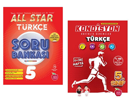 Newton Yayınları 5.sınıf All Star Türkçe Soru Bankası + Türkçe Kondisyon Deneneme 37 Hafta