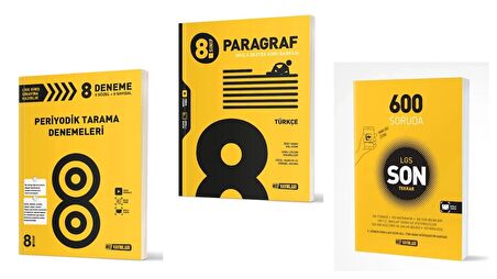 Hız Yayınları 8. Sınıf LGS Periyodik Tarama Denemeleri + Paragraf + LGS Son Tekrar (3 Kitap)